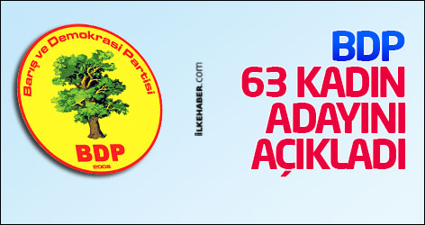 BDP 63 kadın adayını açıkladı