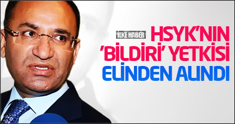 HSYK'nın 'bildiri' yetkisi elinden alındı