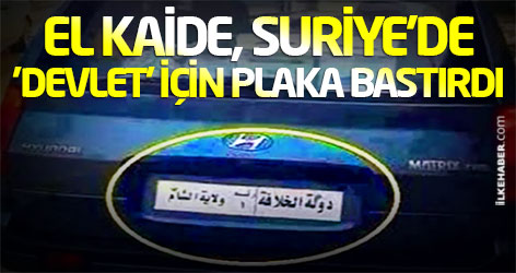 El Kaide, Suriye'de 'devlet' için plaka bastırdı