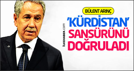 Arınç, TRT'nin Erdoğan'a 'Kürdistan' sansürünü doğruladı