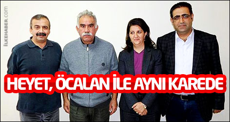 Heyet, Öcalan ile aynı karede