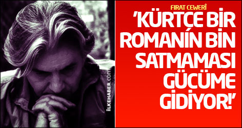 'Kürtçe bir romanın bin satmaması gücüme gidiyor!'