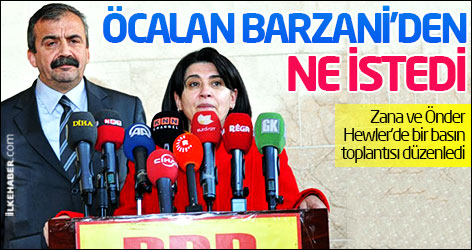 Öcalan, Barzani'den Kürt Ulusal Kongresi'nin gerçekleşmesini istedi