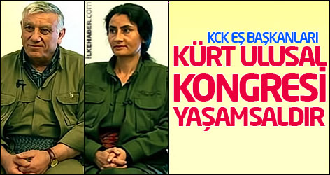 KCK Eş Başkanları: Kürt Ulusal Kongresi yaşamsaldır