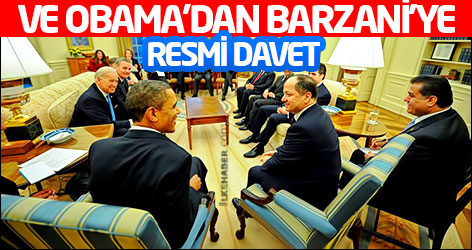 Ve Obama'dan Barzani'ye resmi davet
