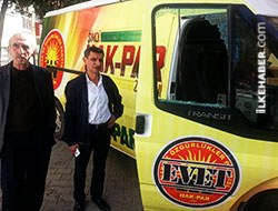 HAK-PAR aracına saldırı