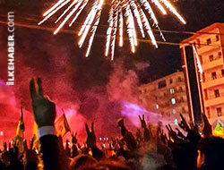 Diyarbakır'da zafer kutlaması