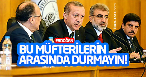 Erdoğan'dan Zaman muhabirine: Bu müfterilerin arasında durmayın!