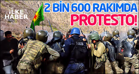 2 bin 600 rakımlı Mesken Dağı'nda protesto!