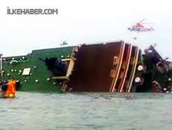 Güney Kore'de 471 yolcu taşıyan gemi battı