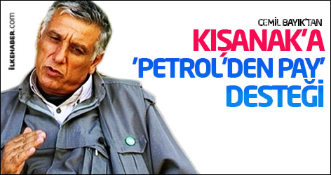 Cemil Bayık'tan Kışanak'a 'petrol'den pay' desteği