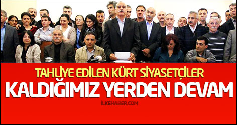 Tahliye edilen Kürt siyasetçiler: Kaldığımız yerden devam
