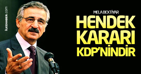 Mela Bextiyar: Hendek kararı KDP'nindir