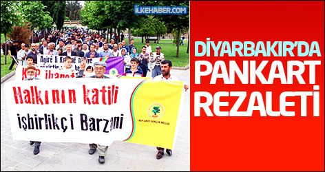 Diyarbakır'da pankart rezaleti