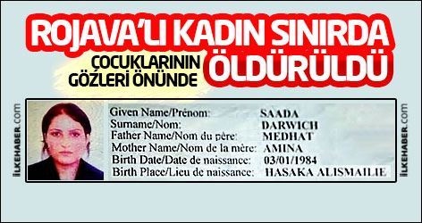 Rojava'lı kadın sınırda çocuklarının gözleri önünde öldürüldü