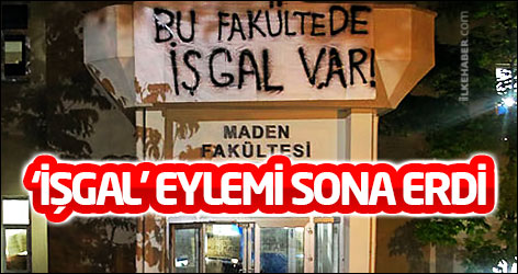 İTÜ'de 'işgal' eylemi sona erdi