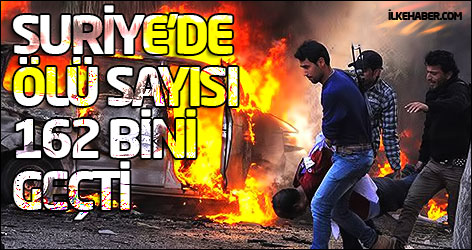 Suriye'de ölü sayısı 162 bini geçti