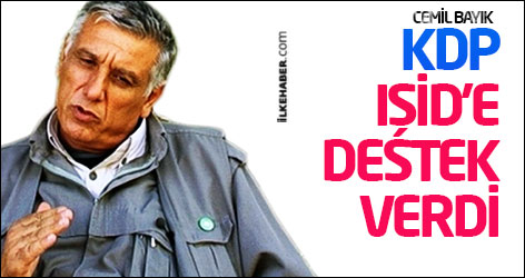 Cemil Bayık: KDP, IŞİD’e destek verdi