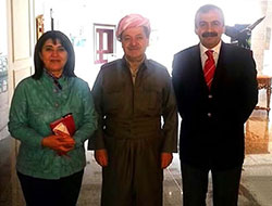 Barzani, Zana ve Önder'i kabul etti