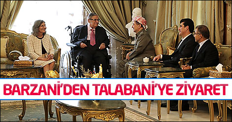 Barzani'den Talabani'ye ziyaret