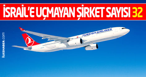 İsrail'e uçuşları durduran şirket sayısı 32 oldu