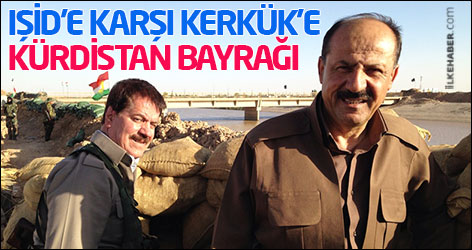 IŞİD’e karşı Kerkük’e Kürdistan bayrağı