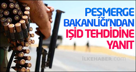 Peşmerge Bakanlığı'ndan IŞİD tehdidine yanıt