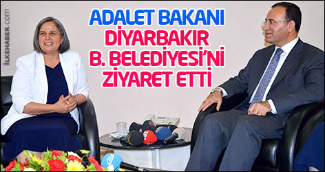 Adalet Bakanı Diyarbakır B.Belediyesi'ni ziyaret etti
