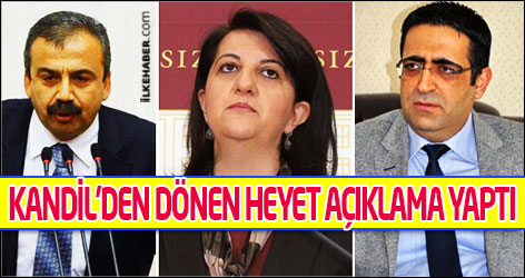 Kandil'den dönen HDP heyeti açıklama yaptı