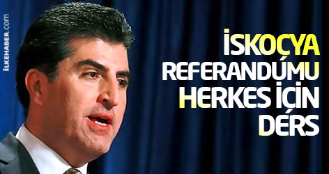 Neçirvan Barzani: İskoçya referandumu herkes için ders