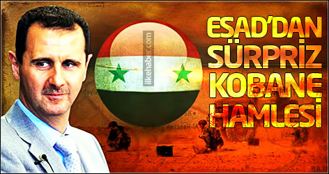 Esad'dan sürpriz Kobane hamlesi