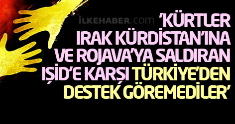 'Kürtler, Irak Kürdistan’ına ve Rojava’ya saldıran IŞİD'e karşı Türkiye’den destek göremediler'