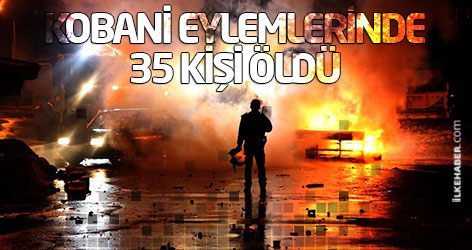 Kobani eylemlerinde 35 kişi öldü