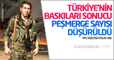 YPG Sözcüsü: Türkiye'nin baskıları sonucu peşmerge sayısı düşürüldü