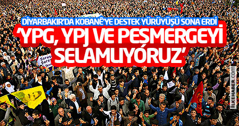 Diyarbakır: ‘YPG, YPJ ve Peşmergeyi selamlıyoruz’