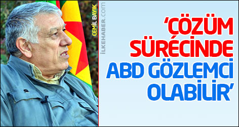 Cemil Bayık: ABD, Çözüm sürecinde gözlemci olabilir