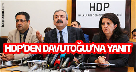 HDP'den Davutoğlu'na 'çözüm süreci' yanıtı
