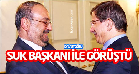 Davutoğlu, Suriye Ulusal Koalisyonu Başkanı ile görüştü