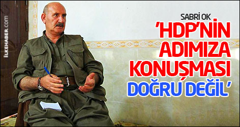 Sabri Ok: 'Silah bırakma iradesi bizde, HDP'nin adımıza konuşması doğru değil'