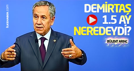 Arınç: Demirtaş 1.5 ay neredeydi?
