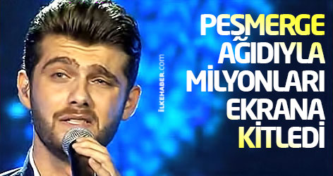 Kürd genci Peşmerge ağıdıyla milyonları ekrana kitledi