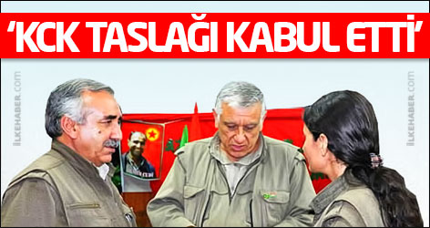 'KCK taslağı kabul etti'