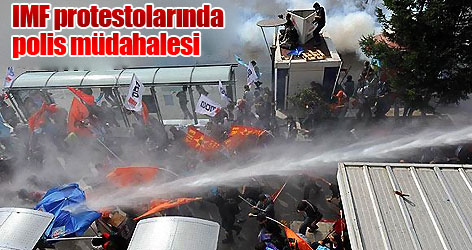 IMF protestolarında tekrar polis müdahalesi