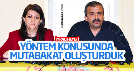 İmralı heyeti: Yöntem konusunda mutabakat oluşturduk