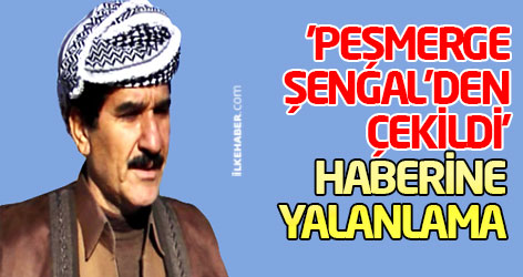 'Peşmergeler Şengal’den çekiliyor' haberine yalanlama