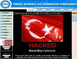 DİSK'in resmi web sitesi hack'lendi