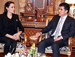 Angelina Jolie, Neçirvan Barzani ile görüştü