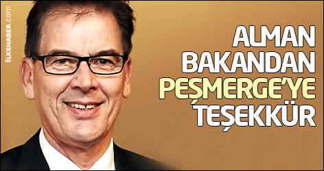 Alman bakandan Peşmerge’ye teşekkür