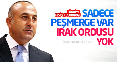 Türkiye Dışişleri Bakanı: Sadece Peşmerge var, Irak ordusu yok