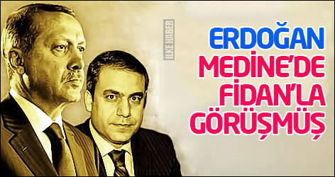 Erdoğan Medine'de Hakan Fidan'la görüşmüş